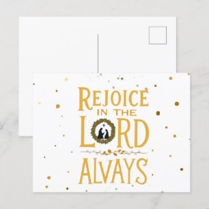 Rejoice In The Lord Always Postcard