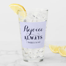 Rejoice in the Lord Bible Verse Christian Blue