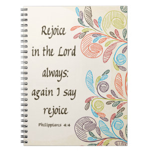 Rejoice in the Lord Notebook