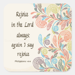 Rejoice in the Lord Stickers