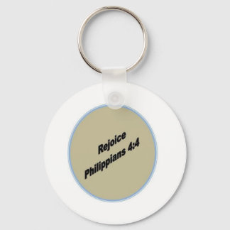 Rejoice Keychain Round