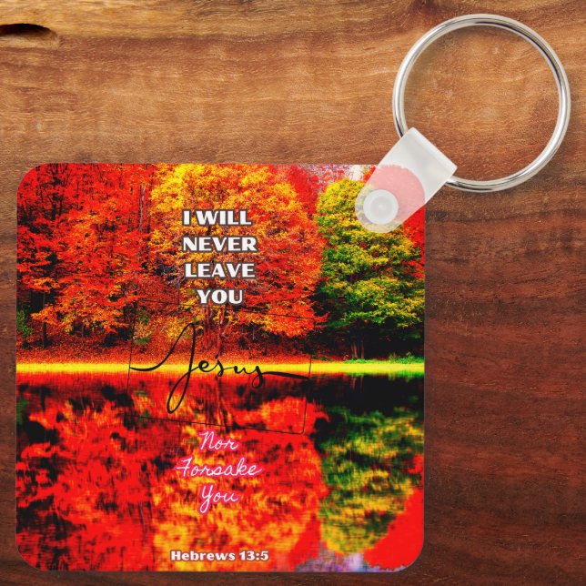 Rejoice, Pray, Give Thanks Key Ring (Back)