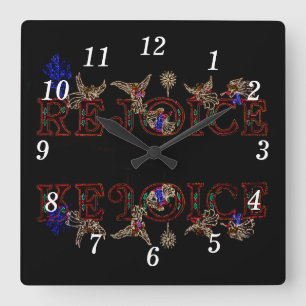 Rejoice Reflections Wall Clock