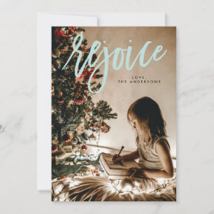 Rejoice Religious Holidays Holiday Photo Card