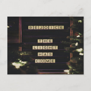Rejoice The Light Has Come Isaiah 60 Bible Verse Postcard