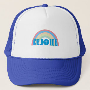 rejoice trucker hat