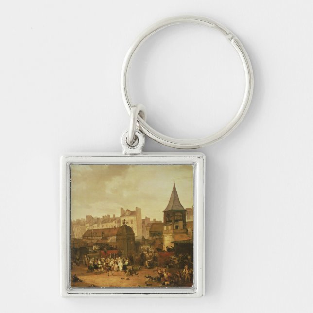 Rejoicing at Les Halles Key Ring (Front)