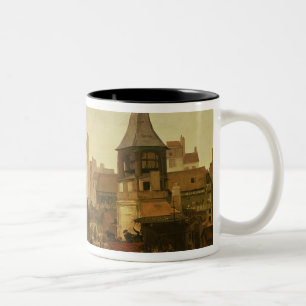 Rejoicing at Les Halles Two-Tone Coffee Mug