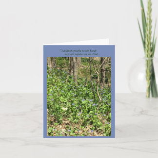 Rejoicing Bluebells Card