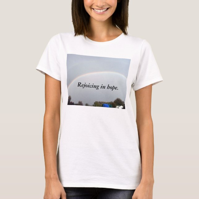 Rejoicing/ Rainbow Women's T-shirt (Front)
