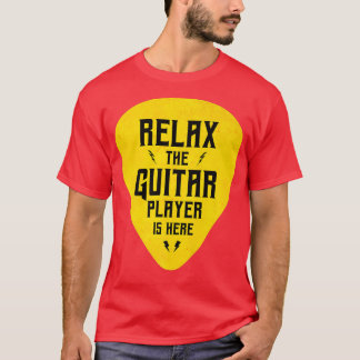 Rela The Guitar Player Is Here Funny Premium  T-Shirt