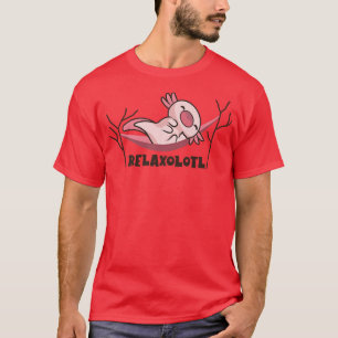 Relaolotl Cute Kawaii Lazy Sleeping Aolotls Aolotl T-Shirt