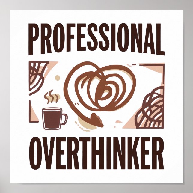 Relatable Anxiety and Chaos Humor Poster (Front)