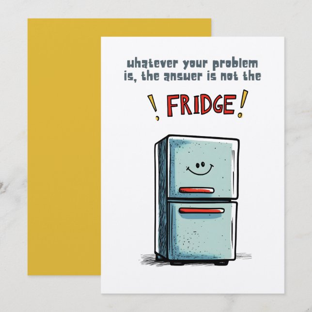 Relatable Diet Fridge Meme for Serial Snackers Invitation (Front/Back)