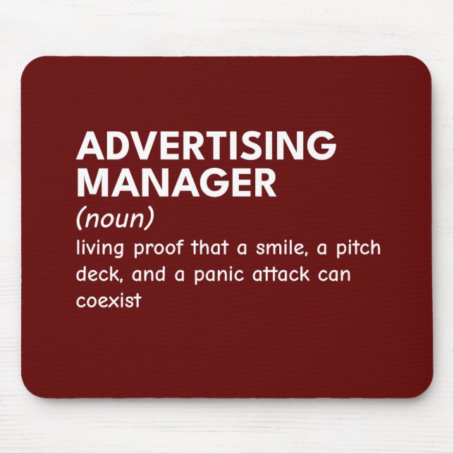 Relatable Marketing Manager Definition Mouse Pad (Front)