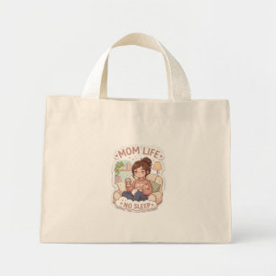 Relatable Mum Life No Sleep Aesthetic Tote Bag