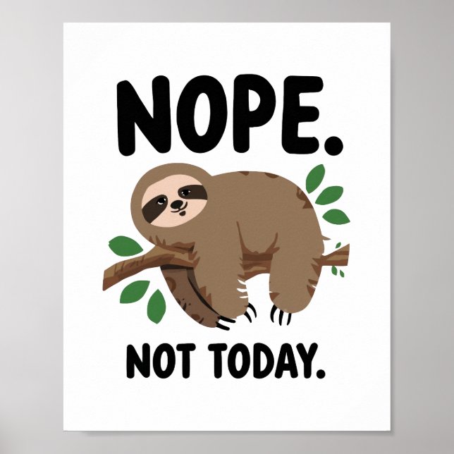 Relatable Tired and Moody Quote Poster (Front)