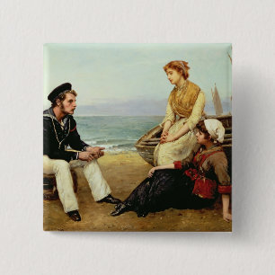 Relating his Adventures, 1881 15 Cm Square Badge