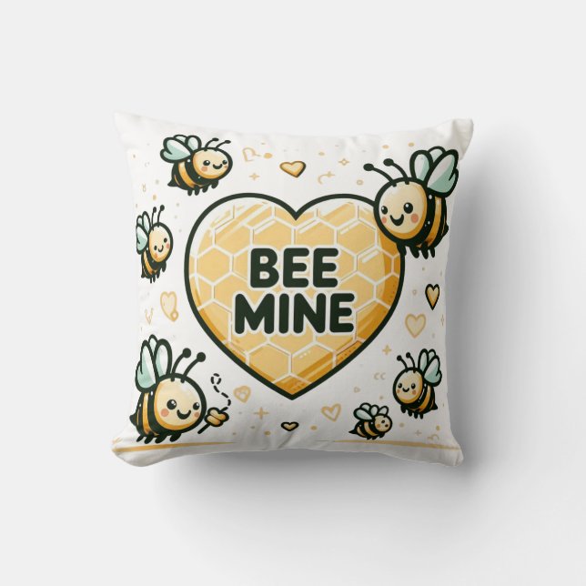 Relationship bee pillow (Front)