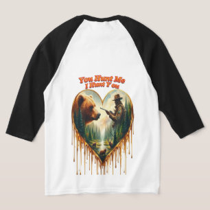 Relationship Between Hunter grizzly Bear and Deer  T-Shirt