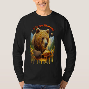 Relationship Between Hunter grizzly Bear and Deer T-Shirt