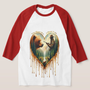Relationship Between Hunter grizzly Bear and Deer  T-Shirt