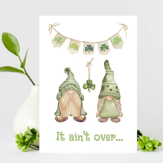 Relationship Cute Gnome Funny St Patricks Day Card (Creator Uploaded)