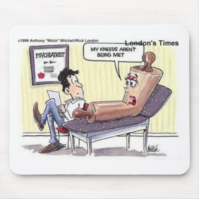 Relationship/Psychology Cartoon Funny Gifts Mouse Pad (Front)