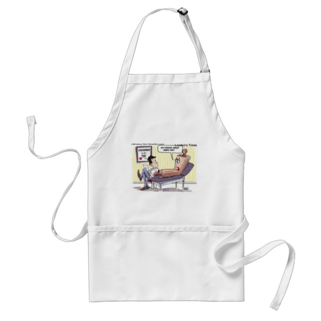 Relationship/Psychology Cartoon Funny Gifts Standard Apron (Front)
