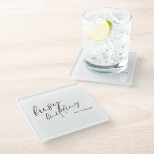 Relationship Status: Busy Building My Empire   Fun Glass Coaster