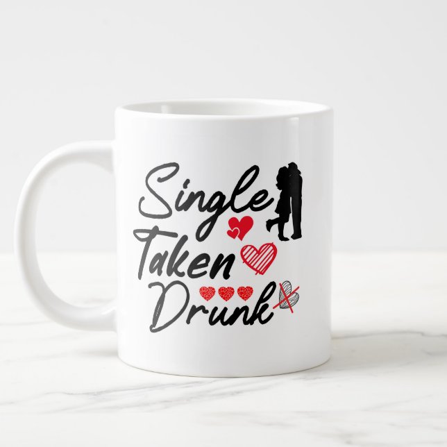 Relationship Status Large Coffee Mug (Left)