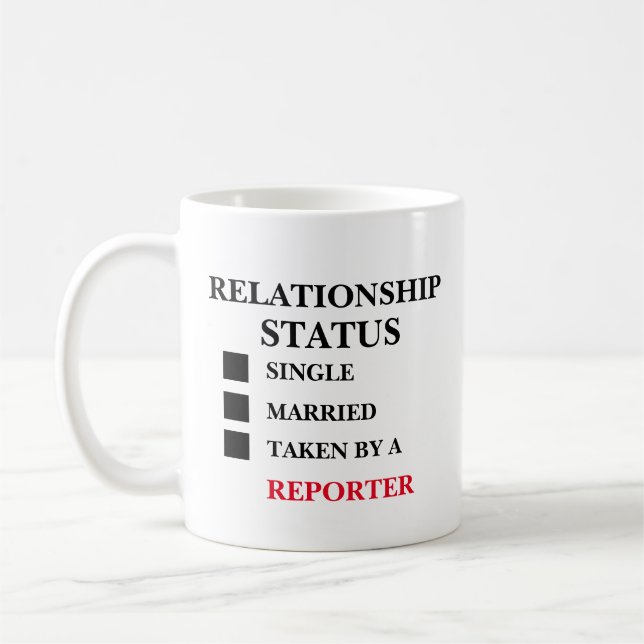 Relationship Status Reporter  Coffee Mug (Left)