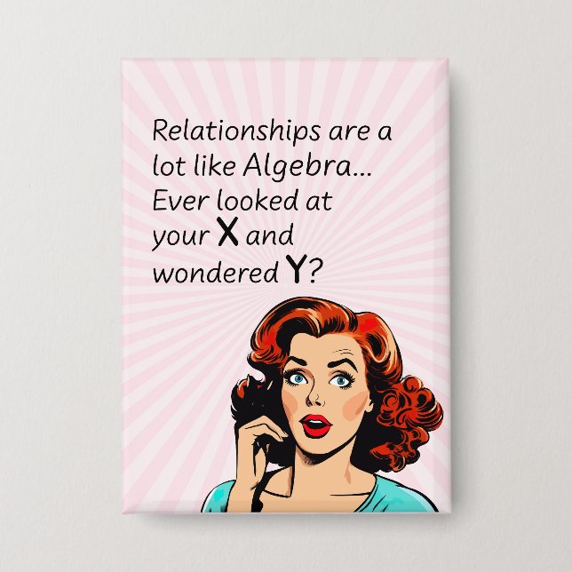 Relationships are Like Algebra Funny Quip (Front)