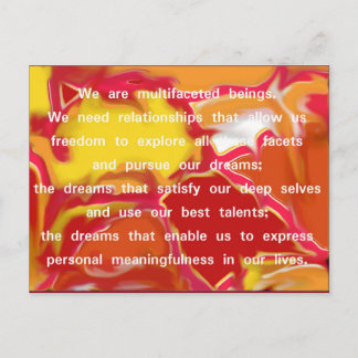 Relationships that Allow Quote Postcard 2