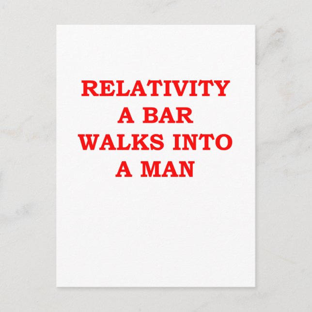 RELATIVITY POSTCARD (Front)