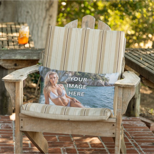 RELAX! 🛏️ Add Text or Image Lumbar Pillow (Chair)