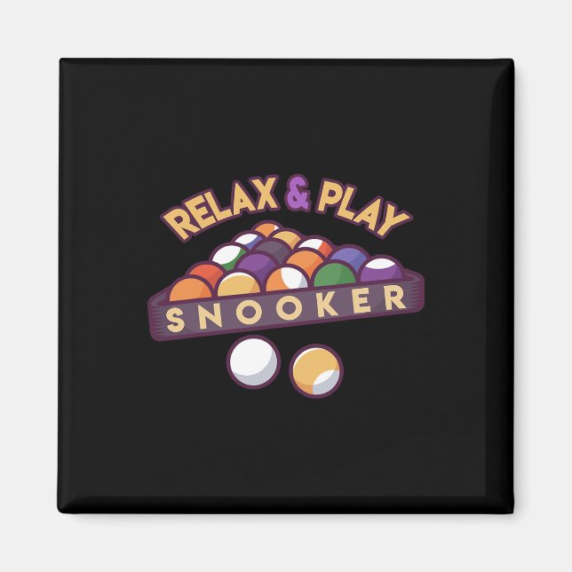 Relax &amp; Play Snooker  Magnet (Front)