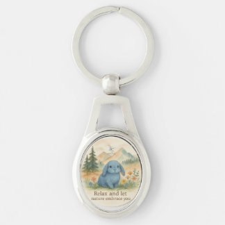 Relax and let the nature embrace you key ring