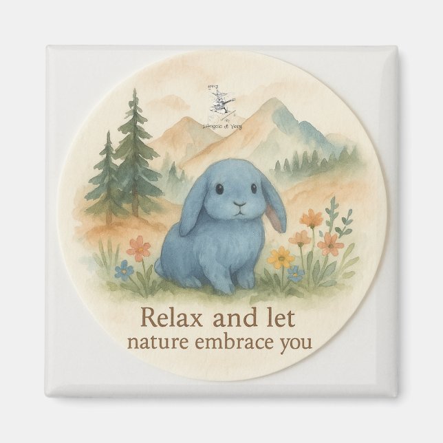 Relax and let the nature embrace you magnet (Front)