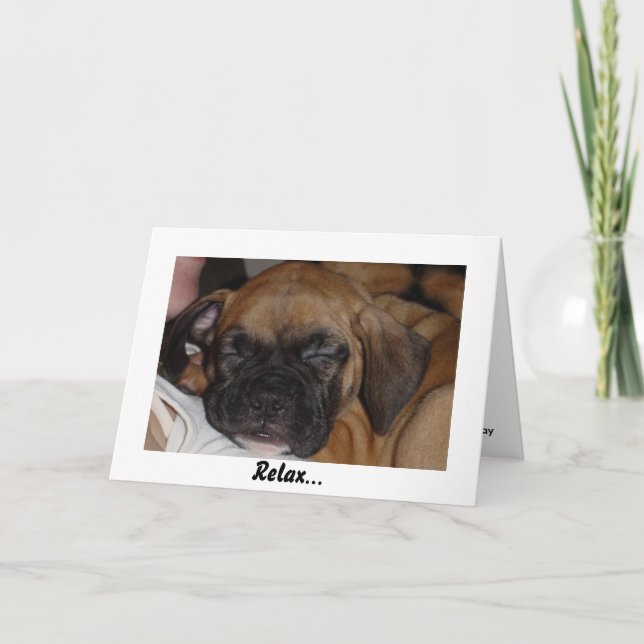 Relax Birthday Card (Front)