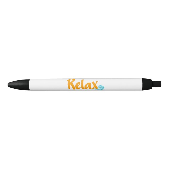 Relax Black Ink Pen (Front)