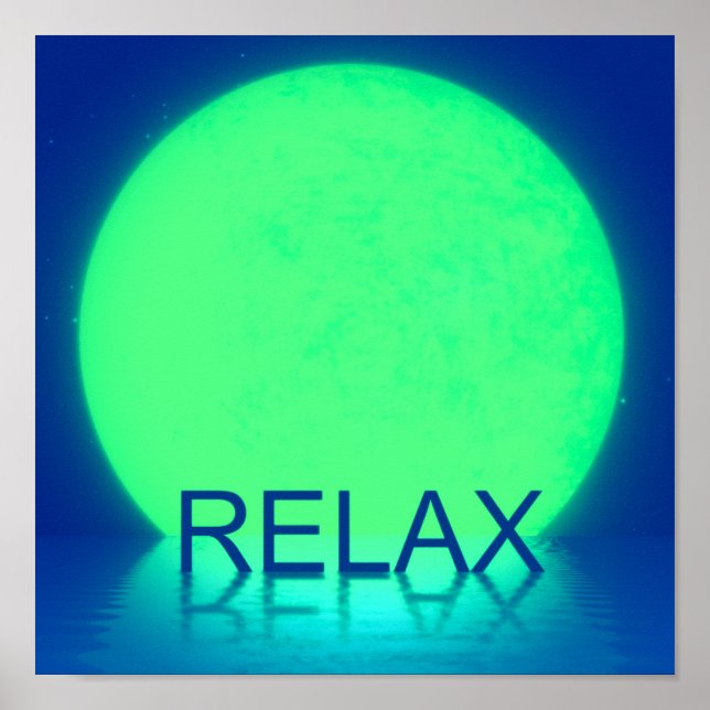 Relax Blue Poster (Front)