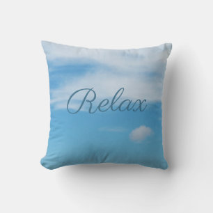 Relax Blue Sky Custom Cushion