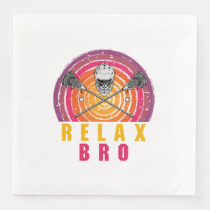 Relax Bro Lacrosse Napkin
