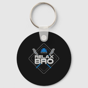 Relax Bro - Lax Life And Lacrosse Player Gift  Key Ring