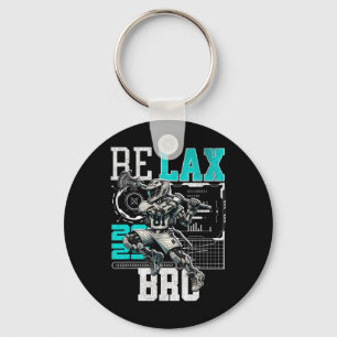 Relax Bro Lax Lover Joke Teen Boys Men Funny Lacro Key Ring