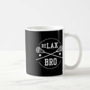 Relax Bro Lax Sticks – Retro Vintage Funny Lacross Coffee Mug