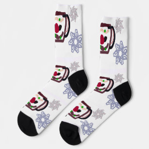 Relax Christmas cookie and coffee Socks