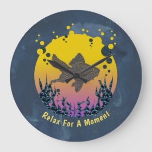 Relax For A Moment Under The Sea Personalise Large Clock