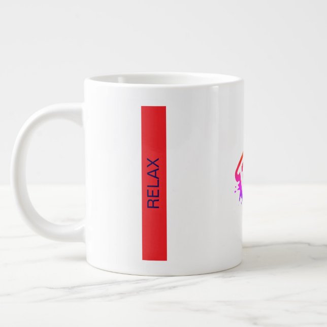 Relax Giant Coffee Mug (Left)